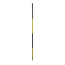 Stalen buisvormige sneeuwpaal - 200 cm, zwart/geel