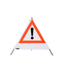 Waarschuwingspiramide 70 cm - !-teken (VZ101), met middenkolom